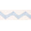 Schumacher Lazare Applique Tape Sky On Ivory Trim Sample 82240