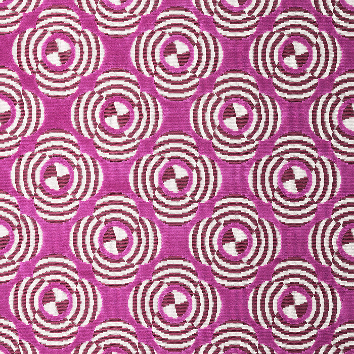 Schumacher Le Moderne Cut Velvet Magenta Fabric 82262