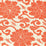 China Seas Florals Orange Fabric Sample 8230-07