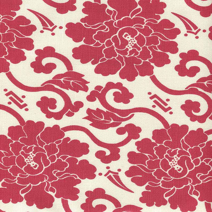 China Seas Florals Burgundy Fabric Sample 8230-08