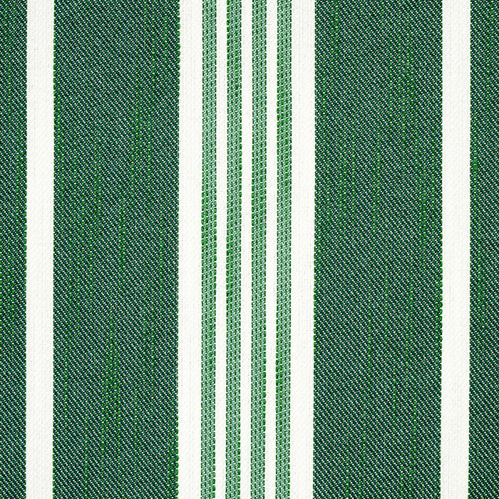 Schumacher Hampton Stripe Indoor/Outdoor Emerald Fabric 82302