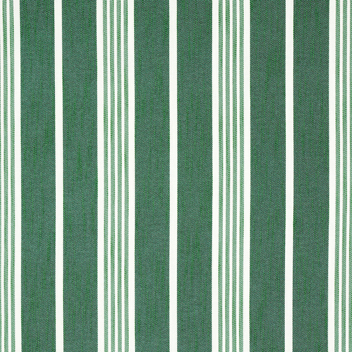 Schumacher Hampton Stripe Indoor/Outdoor Emerald Fabric 82302