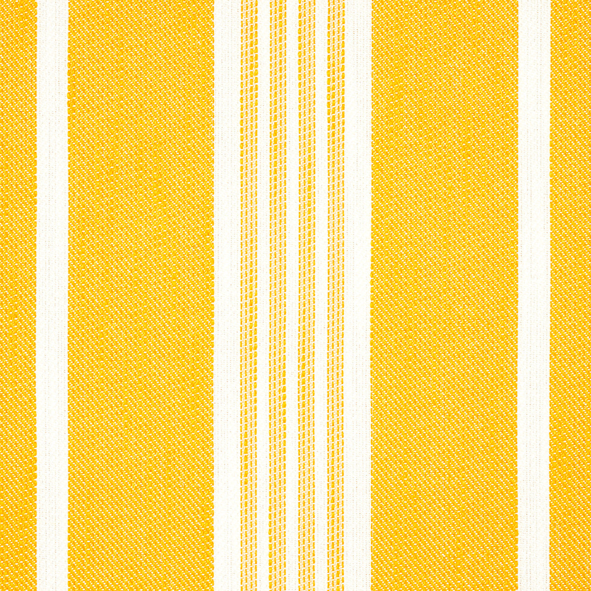 Schumacher Hampton Stripe Indoor/Outdoor Canary Fabric 82303