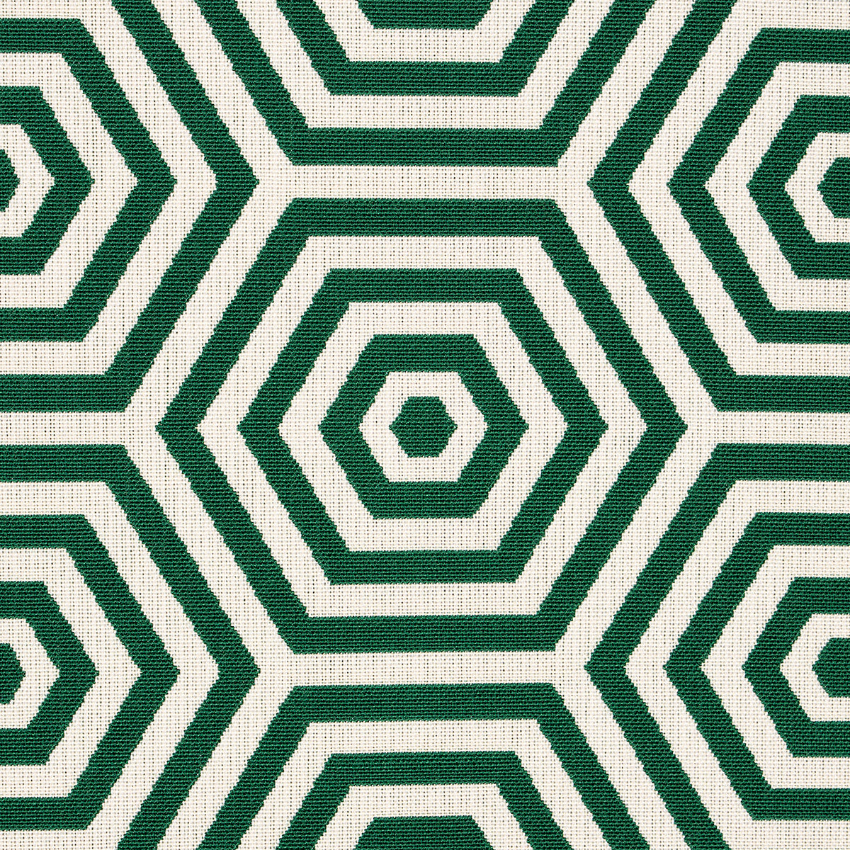 Schumacher Bees Knees Indoor/Outdoor Emerald Fabric 82311