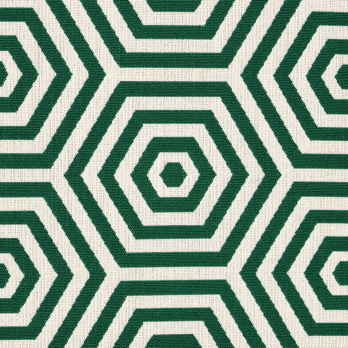 Schumacher Bees Knees Indoor/Outdoor Emerald Fabric Sample 82311