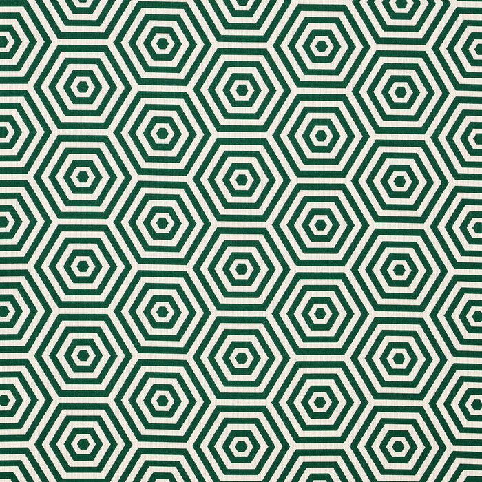 Schumacher Bees Knees Indoor/Outdoor Emerald Fabric Sample 82311