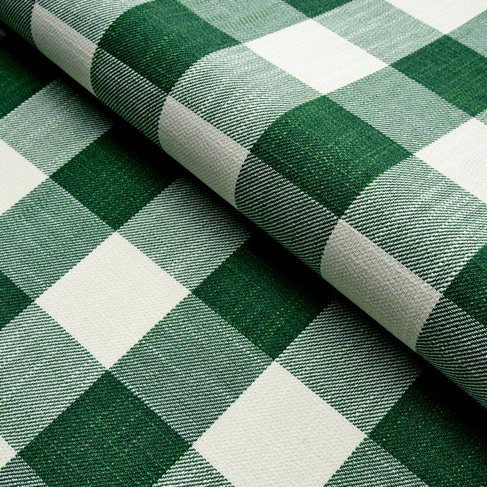 Schumacher Picnic Indoor/Outdoor Emerald Fabric Sample 82321