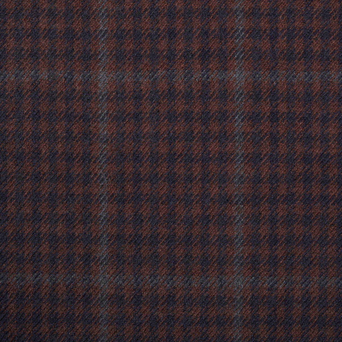 Schumacher Aldridge Wool Houndstooth Burgundy Fabric 82332