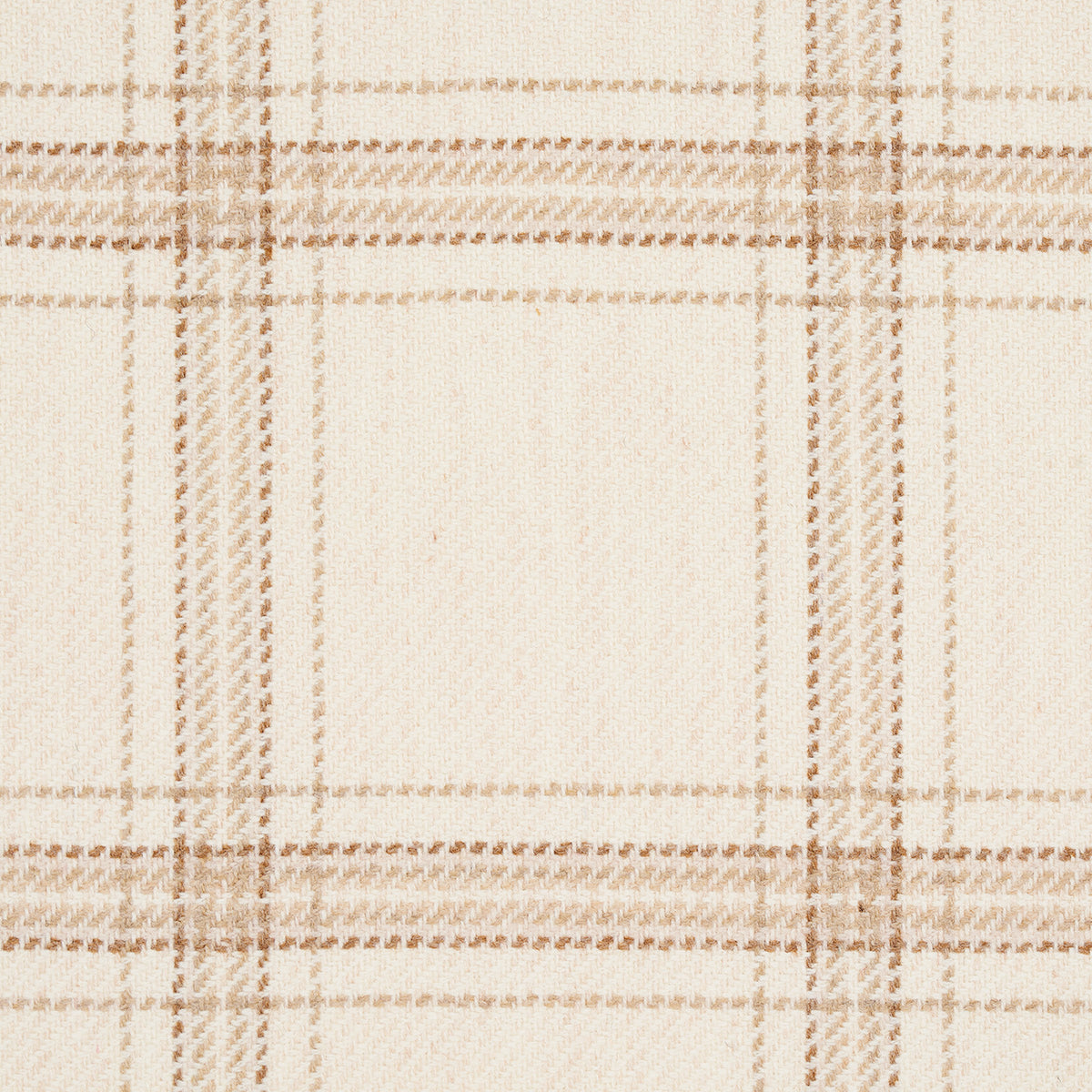 Schumacher Blackburn Merino Plaid Ivory Fabric 82340