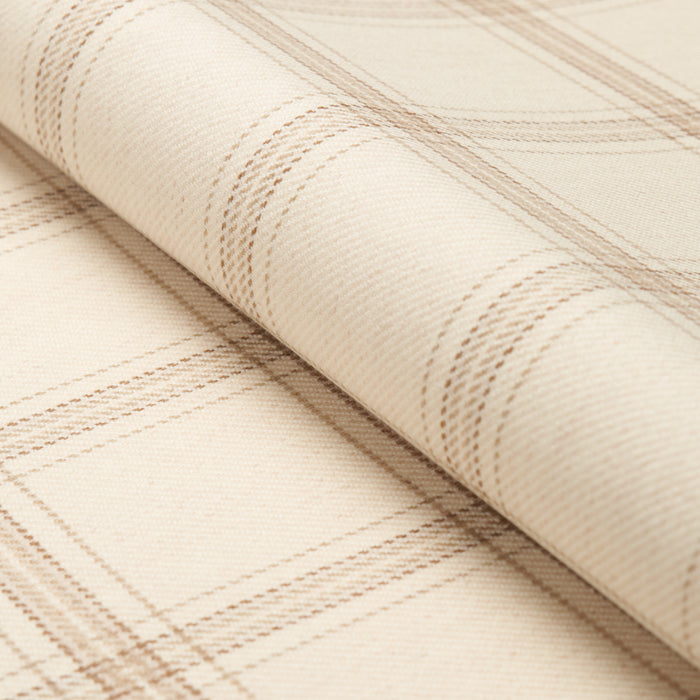 Schumacher Blackburn Merino Plaid Ivory Fabric 82340