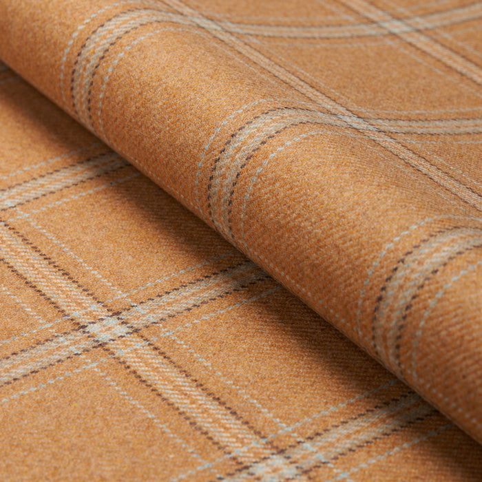 Schumacher Blackburn Merino Plaid Camel Fabric 82341