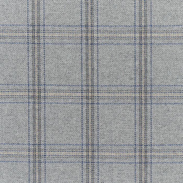 Schumacher Blackburn Merino Plaid Grey Fabric 82342