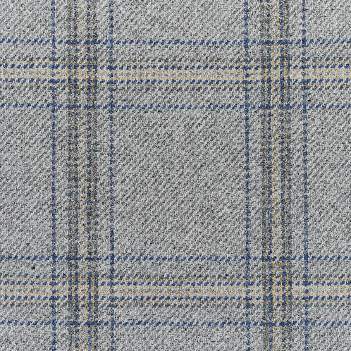 Schumacher Blackburn Merino Plaid Grey Fabric 82342