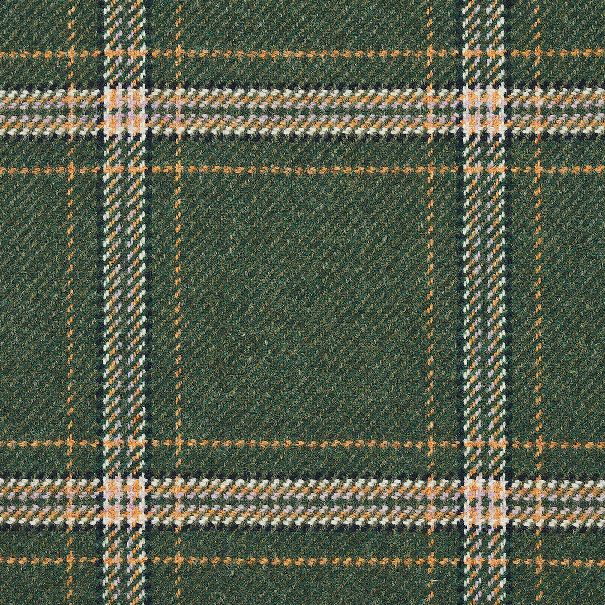 Schumacher Blackburn Merino Plaid Green Fabric 82343