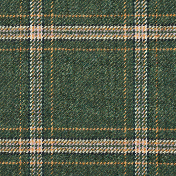 Schumacher Blackburn Merino Plaid Green Fabric 82343