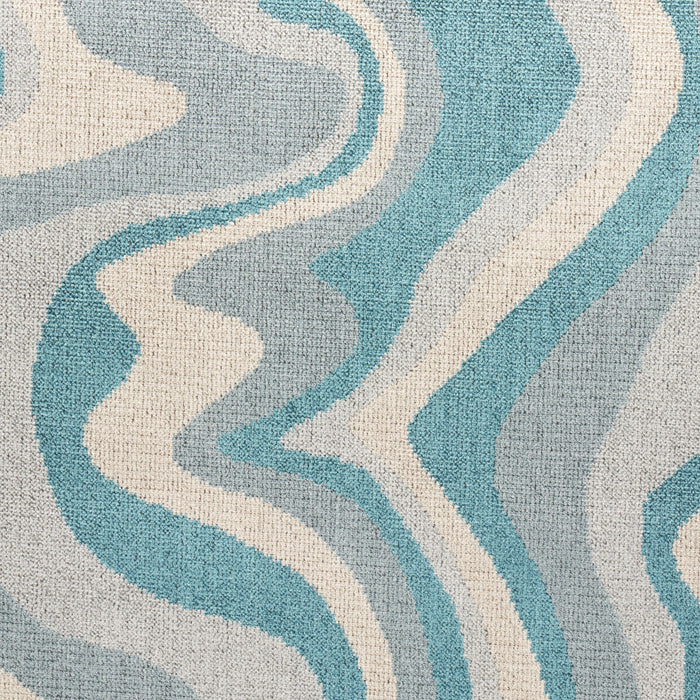 Schumacher Swirl Velvet Mineral Fabric 82410