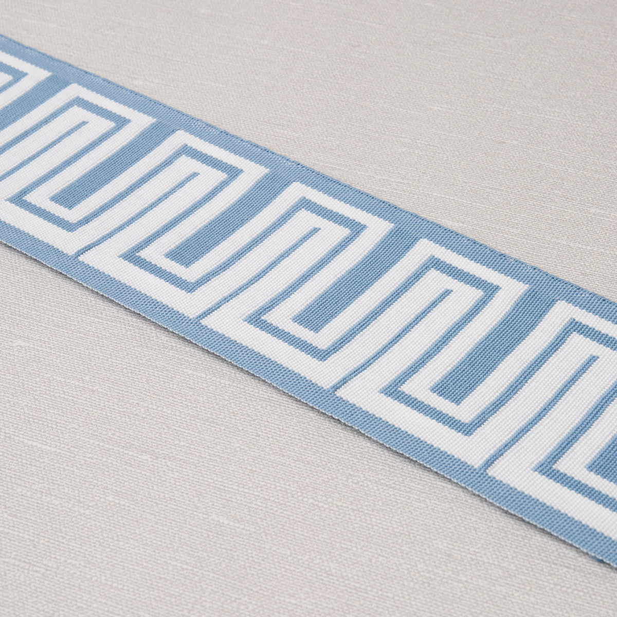 Schumacher Zeus Indoor/Outdoor Tape Sky Trim Sample 82440