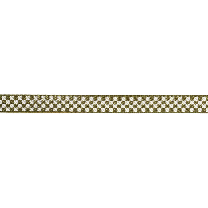 Schumacher Zee Tape Narrow Olive Trim Sample 82491