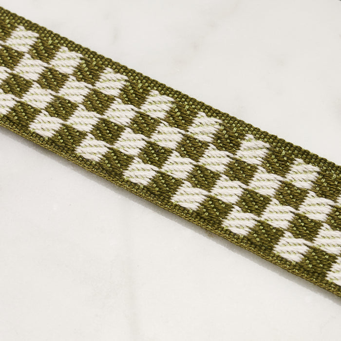 Schumacher Zee Tape Narrow Olive Trim Sample 82491