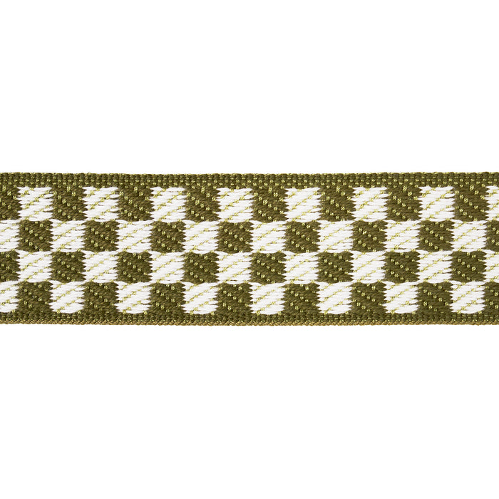 Schumacher Zee Tape Narrow Olive Trim Sample 82491