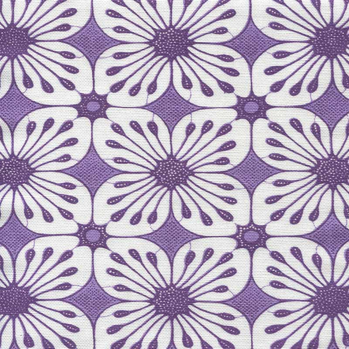 China Seas Barbados Batik Purple Medium Purple Fabric Sample 8250-03