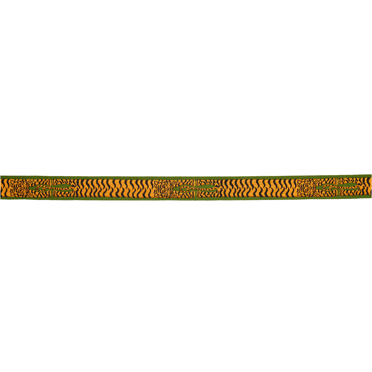 Schumacher Le Tigre Embroidered Trim Green Trim Sample 82511