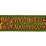 Schumacher Le Tigre Embroidered Trim Green Trim Sample 82511