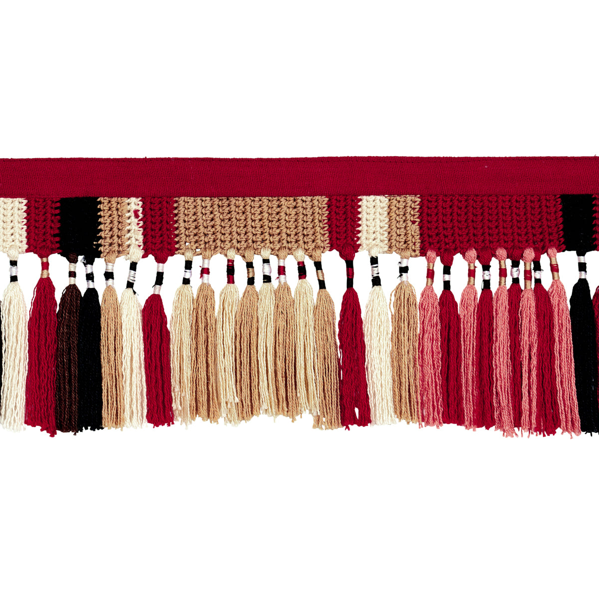 Schumacher El Morocco Handmade Tassel Trim Warm Multi Trim 82520