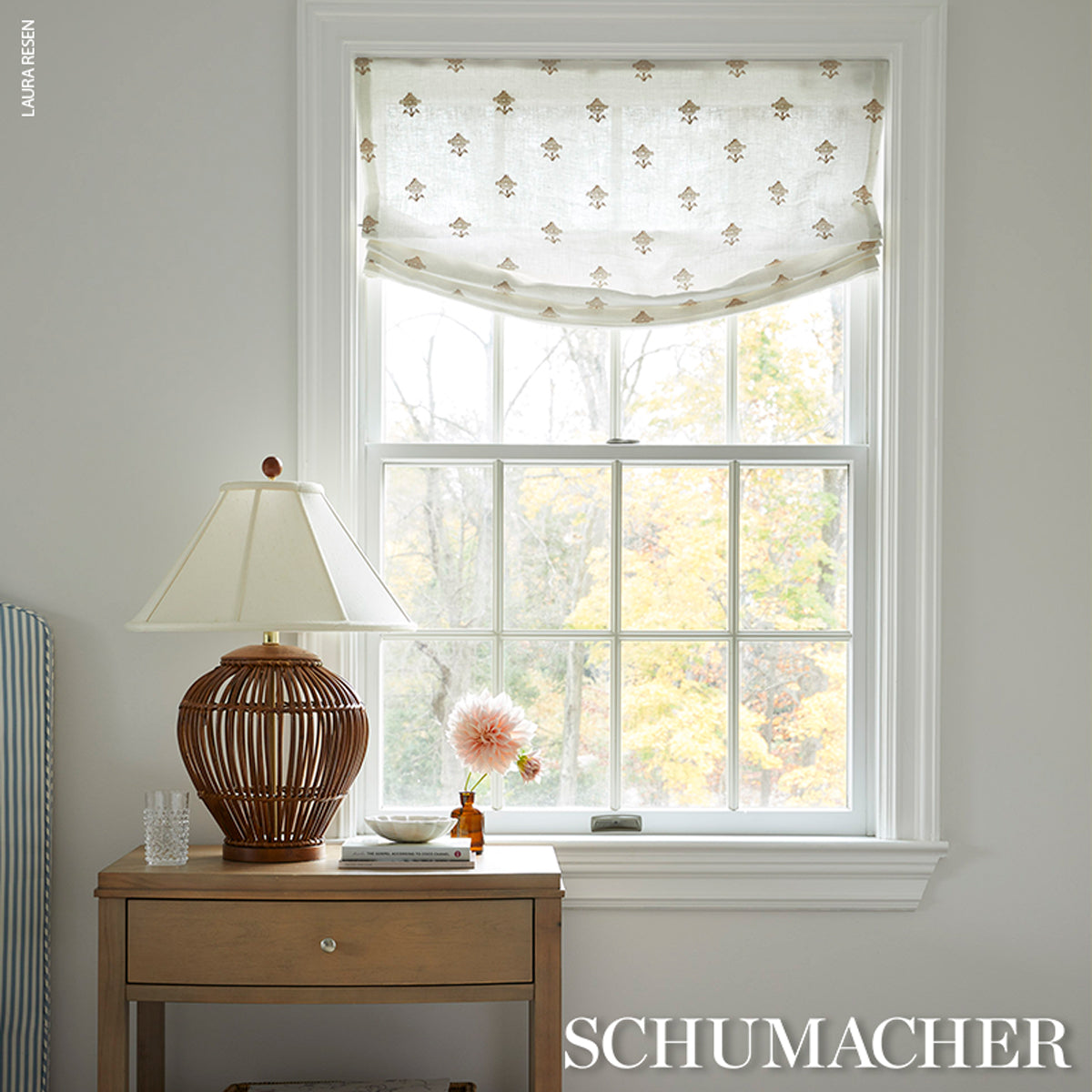 Schumacher Rubia Sheer Ivory Fabric Sample 82550