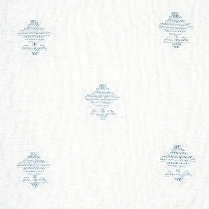 Schumacher Rubia Sheer Sky Fabric Sample 82551