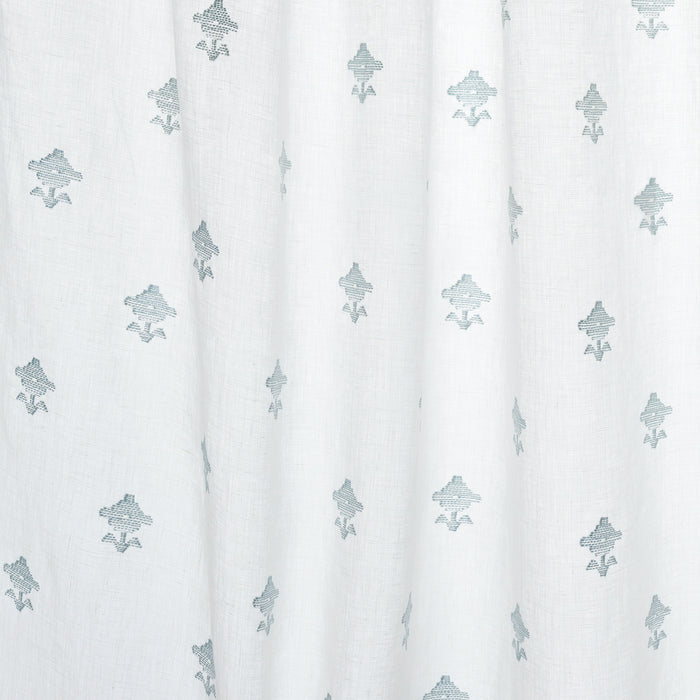 Schumacher Rubia Sheer Sky Fabric Sample 82551