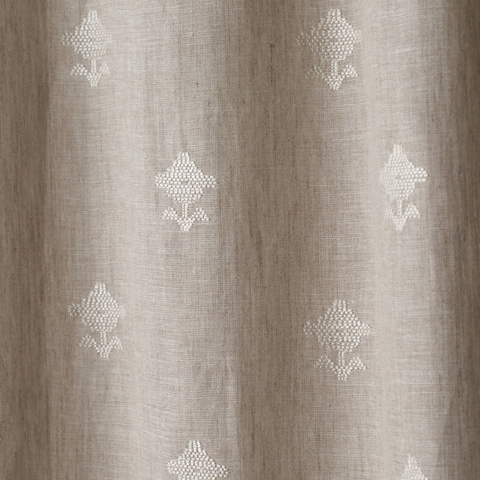 Schumacher Rubia Sheer Natural Fabric 82552