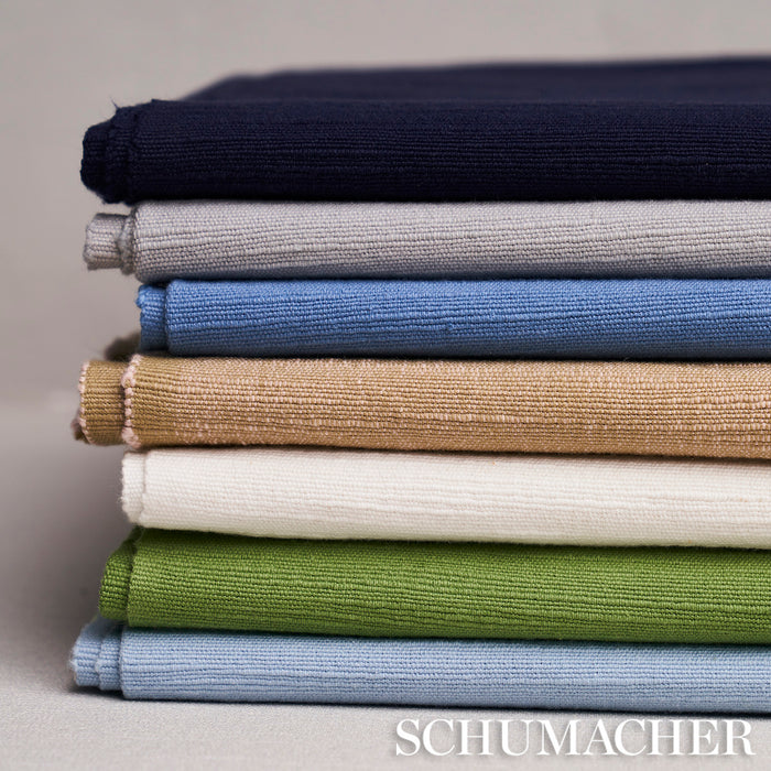 Schumacher Annabel Cotton Navy Fabric Sample 82562