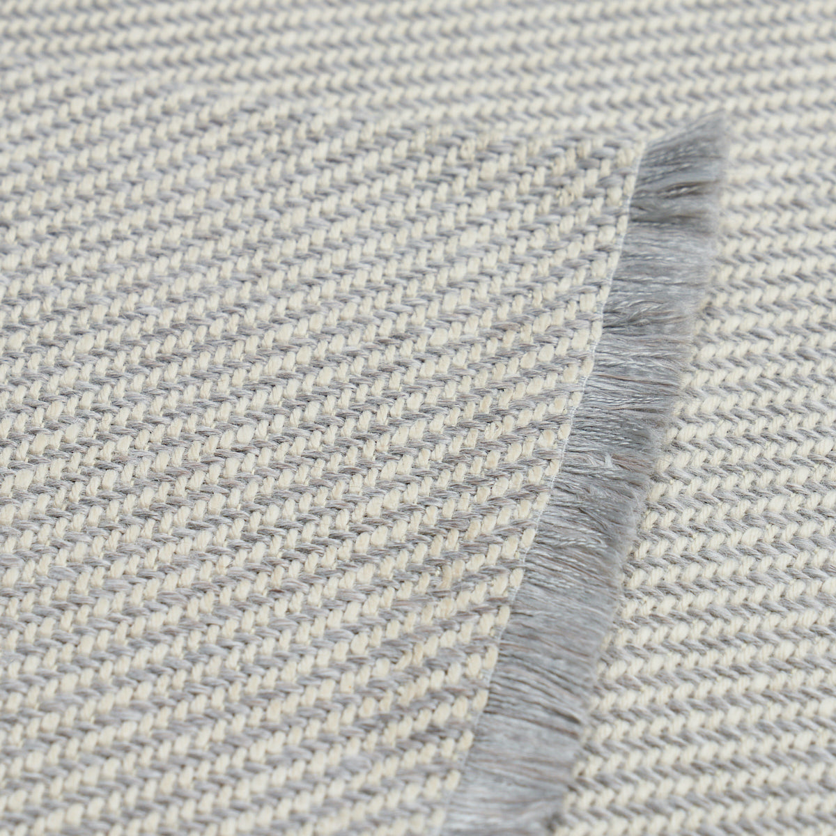 Schumacher Outdoor Heavyweight Twill Grey Fabric Sample 82582