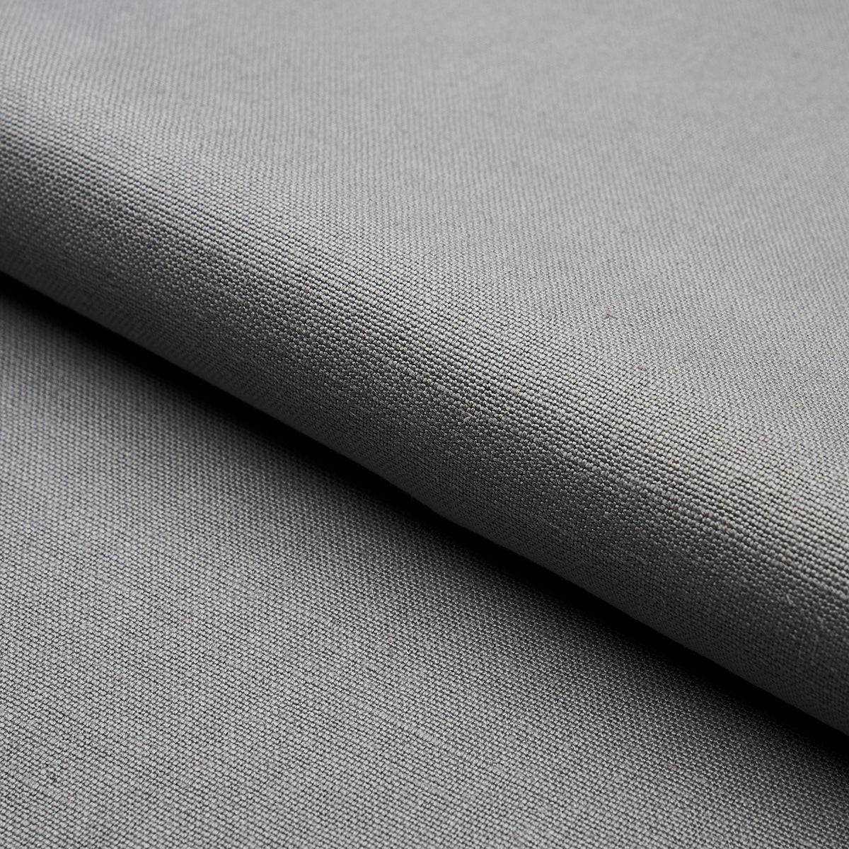 Schumacher Piet Performance Linen Grey Fabric 82607