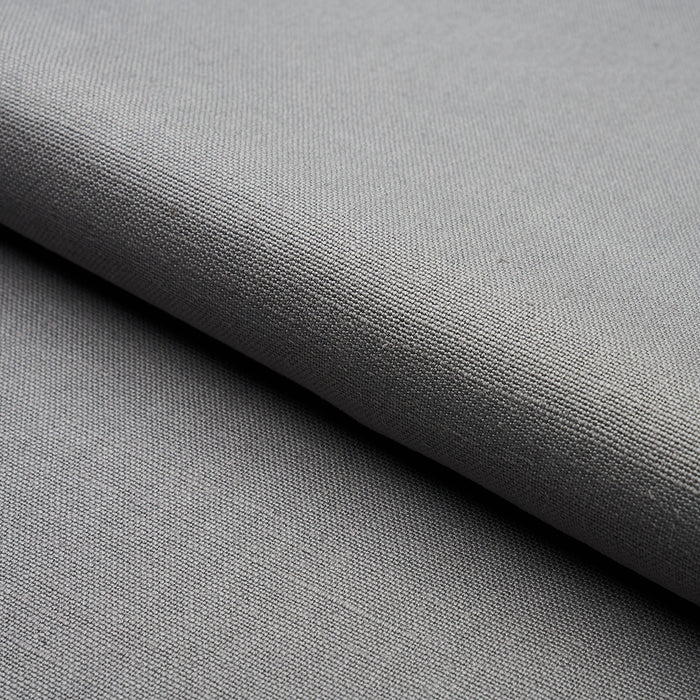 Schumacher Piet Performance Linen Grey Fabric 82607