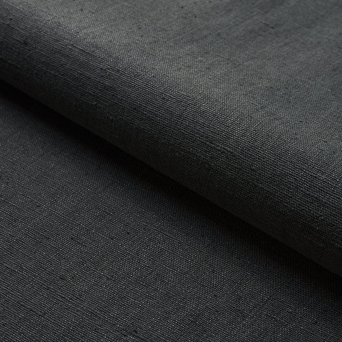 Schumacher Marco Performance Linen Charcoal Fabric 82624