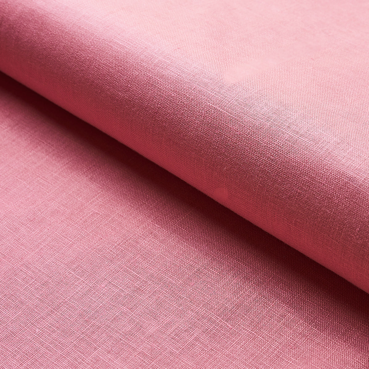 Schumacher Lange Glazed Linen Pink Fabric 82681