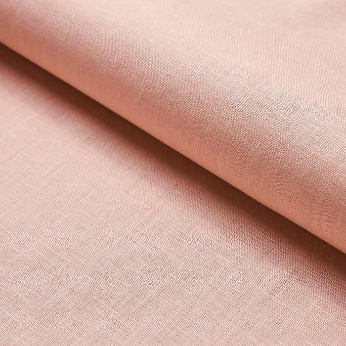 Schumacher Lange Glazed Linen Blush Fabric 82682