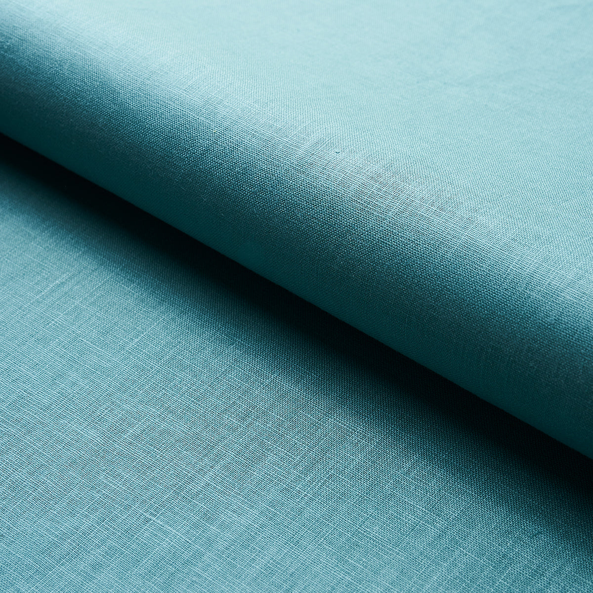 Schumacher Lange Glazed Linen Ocean Fabric 82685