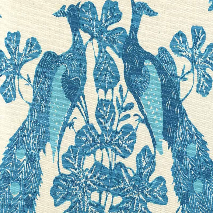 China Seas Peacock Batik Multi Turquoise Fabric Sample 8270-01