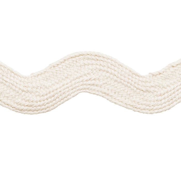 Schumacher Ric Rac Tape Large Ivory Trim Sample 82725