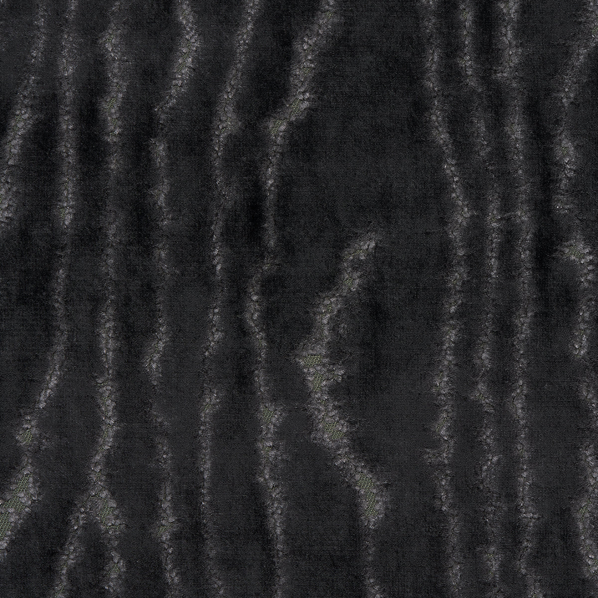 Schumacher Marisa Moire Velvet Smoke Fabric 82751