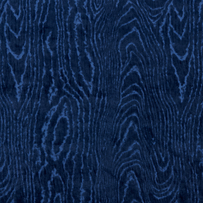 Schumacher Marisa Moire Velvet Lapis Fabric 82752