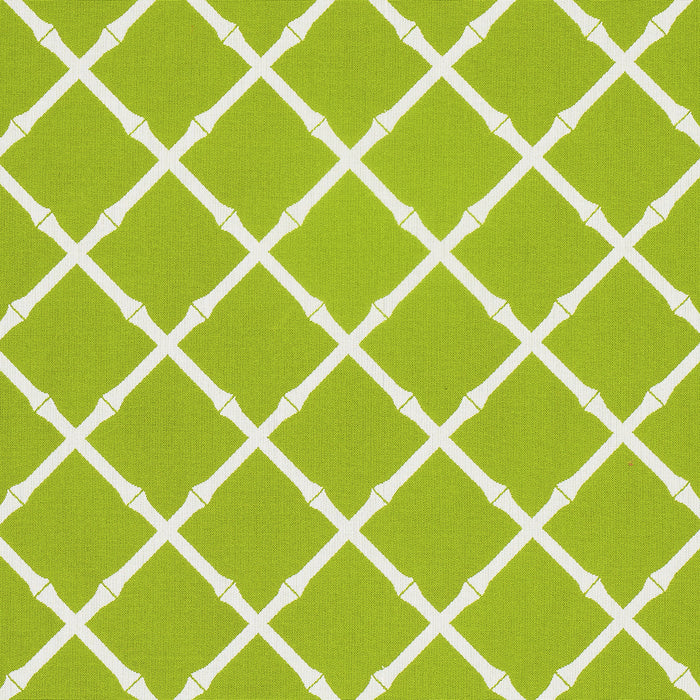 Schumacher Bamboo Trellis Indoor/Outdoor Leaf Fabric Sample 82760