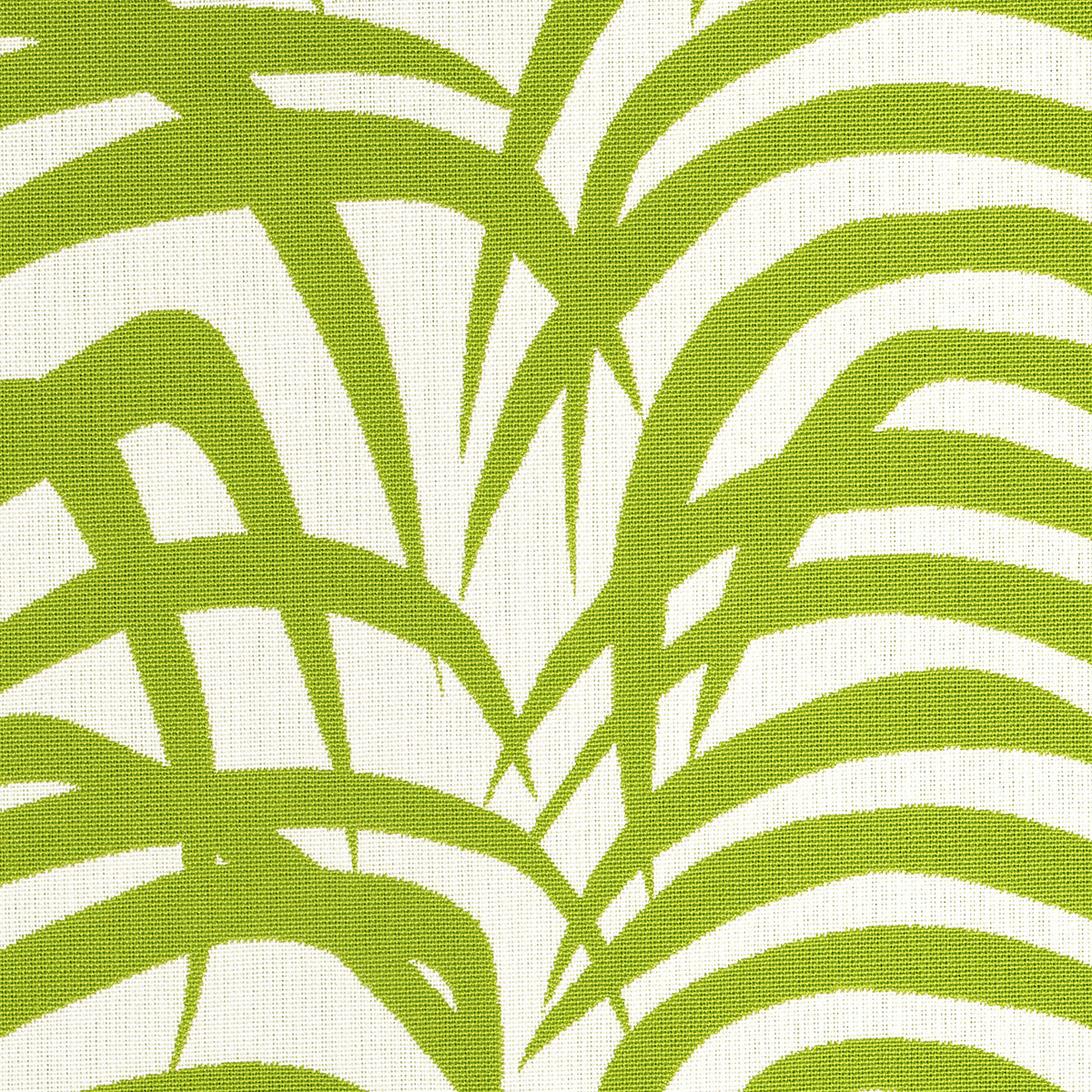 Schumacher Zebra Palm Woven Indoor/Outdoor Green Fabric 82780