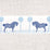 Schumacher Polka Dot Pony Tape Blue Trim 82811