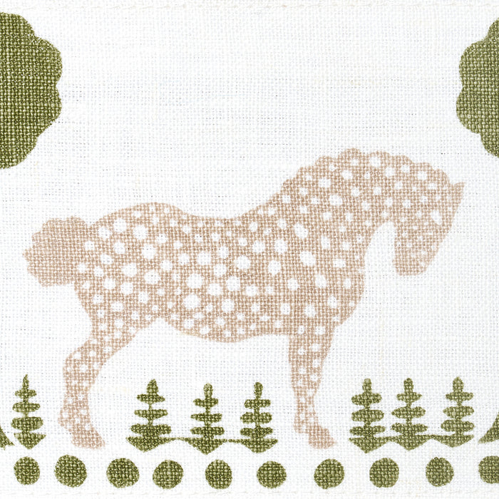 Schumacher Polka Dot Pony Tape Olive Trim 82812