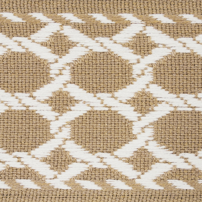 Schumacher Lattice Indoor/Outdoor Tape Sand Trim 82823