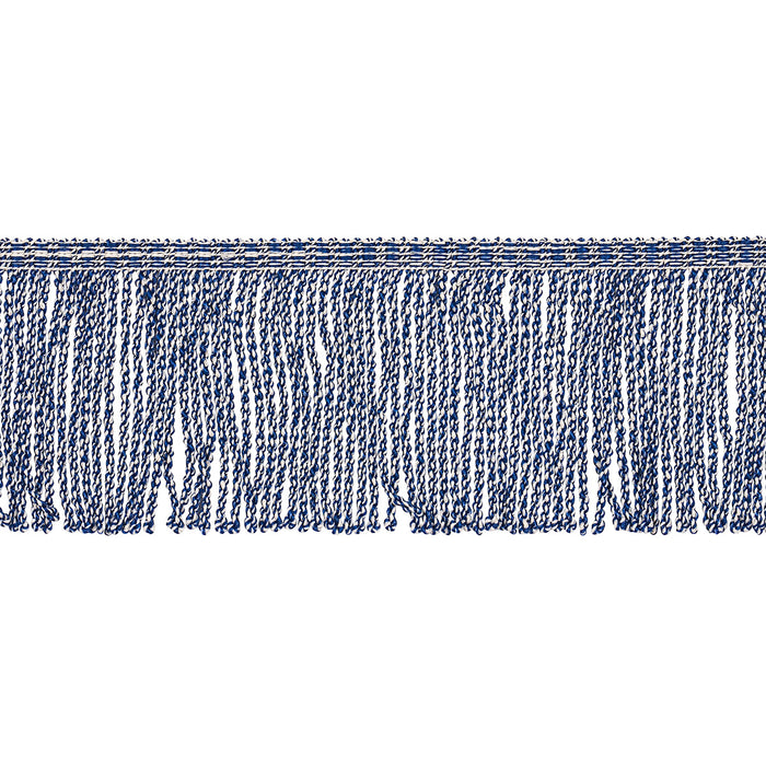 Schumacher Outdoor Boullion Fringe Trim Navy Trim Sample 82830